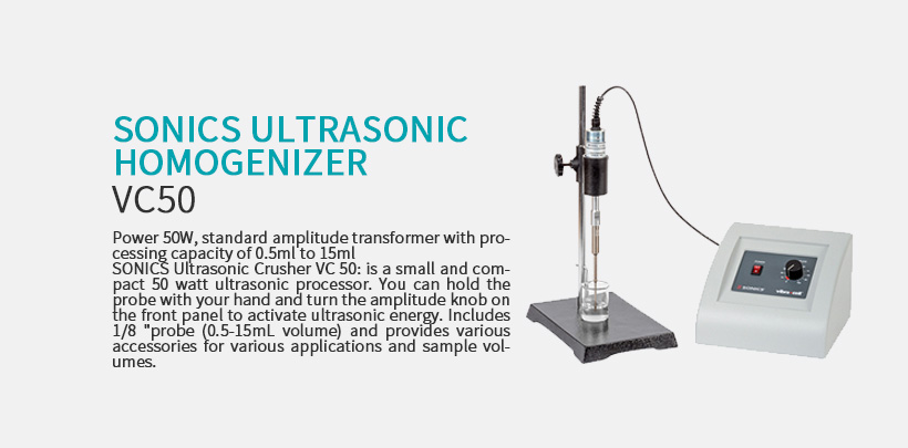 Sonics Ultrasonic Homogenizer VC50
